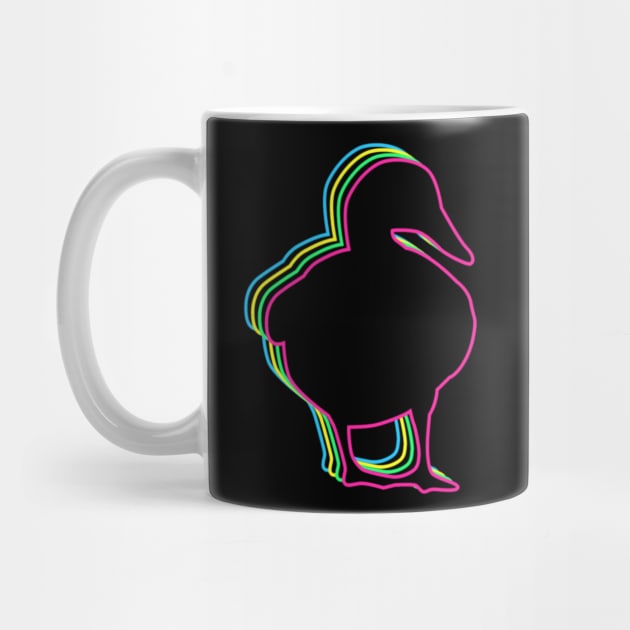 Duck 80s Neon by Nerd_art